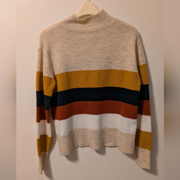 BeachLunchLounge Portia Striped Mock Neck Sweater - Picture 3 of 5